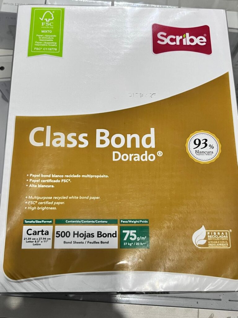500 hojas bond
